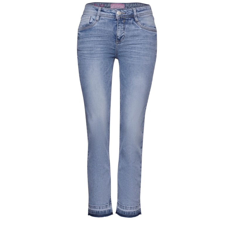 Street One Women's Straight Leg Jeans, Soft Light Blue