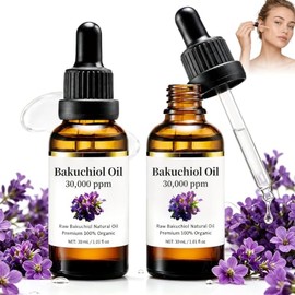2PCS Aceite de Bakuchiol 30,000 PPM, Sérum Facial