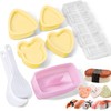 TAORISH Onigiri Mold, 8 Pcs Rice Mold Musubi Maker Kit,
