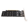 PCIE X16 to M.2 M KEY Expansion Card NVMEx4 SSD