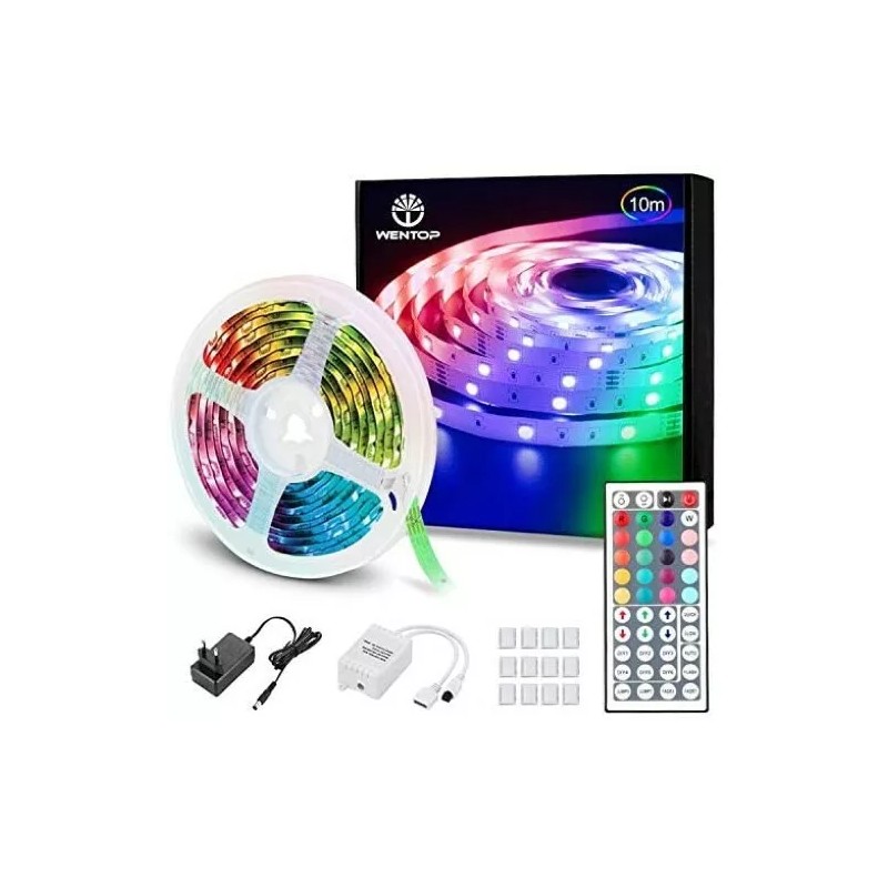 Wentop 32FT Color Changing Flexible 5050 RGB LED Strip Light