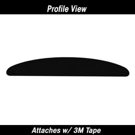 Cowles 1 3/8" x 24' High Gloss Black Universal Half-Round Body Side Molding
