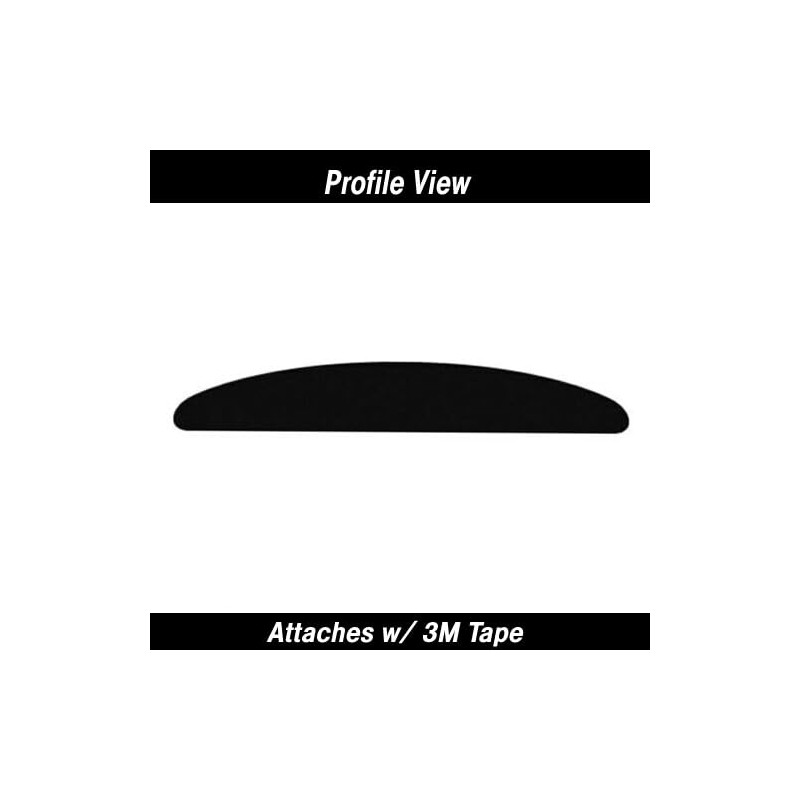Cowles 1 3/8" x 24' High Gloss Black Universal Half-Round
