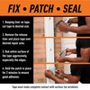 Gorilla Waterproof Patch & Seal Tape, Clear Tape, 4" x