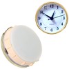 HILLHOME Mini Quartz Clock Insert 3-1/8 Inch (80 mm) Round