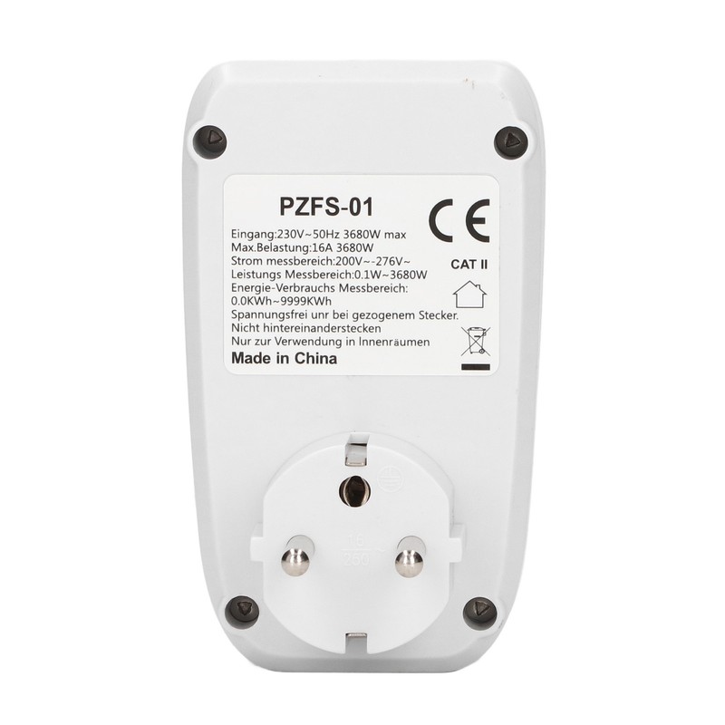 Smart Power Socket Electricity Usage Monitor Digital Display Watt Consumption