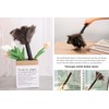 iHUFeather Retractable Ostrich Feather Duster for Cleaning, 15 Inch Fluffy