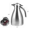 TOSAMZOO 34 oz Food-grade Stainless Steel Thermal Carafe/Double Walled Vacuum