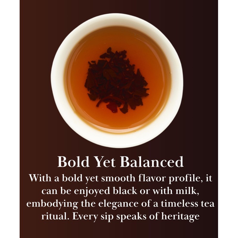 EZR Leaf English Breakfast Premium Whole Leaf Ceylon Black Tea,