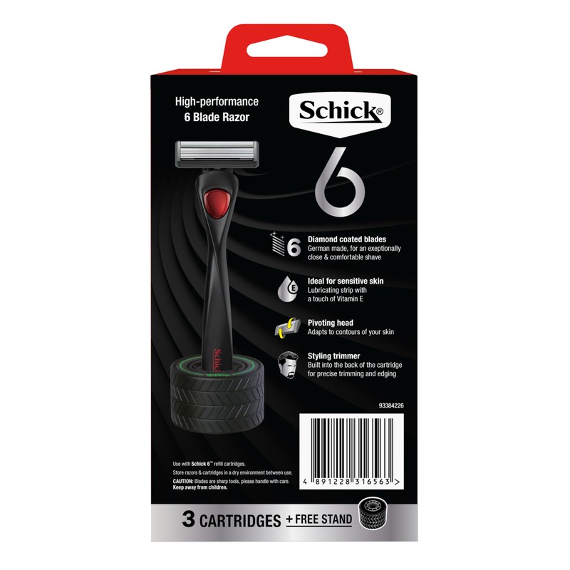 Schick Mens - Schick 6 Razor Kit for Men |