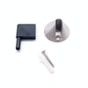 Door Stop Floor Mounted Cone Designer Pattern Satin Stainless Steel