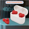Heart Shaped Earbuds, Noise CancellingEarphones, HiFi Stereo, Long Battery Life,