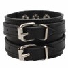Ultra Gothic Buckle Leather Goth Steampunk Bracelet Emo Punk Cyber