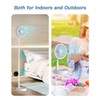 AICase Stand Fan,Folding Portable Telescopic Floor/USB Desk Fan with 10800mAh