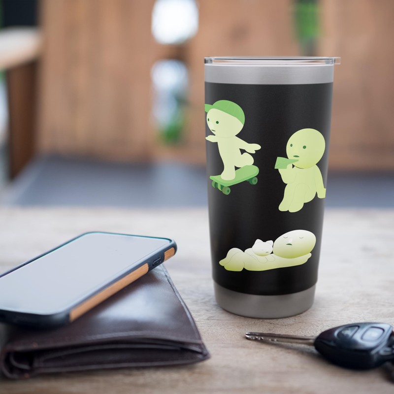 smiski lover, cute smiski, gift for best friend Stainless Steel