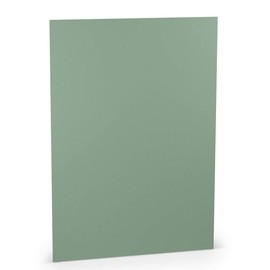 PAPERADO 50 x Letter Paper DIN A4 - Eucalyptus Ribbed Green 100 g/m² - Paper Sheets in 29.7 x 21 cm for Crafts and Printing