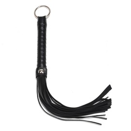 Namvo 2pcs Small Black Whip, Riding Crop Tassel Whip, Non-Slip Grip, For Equestrian Outdoor Training, Competition Performance Practice, Role Play Whip (30cm, Black)