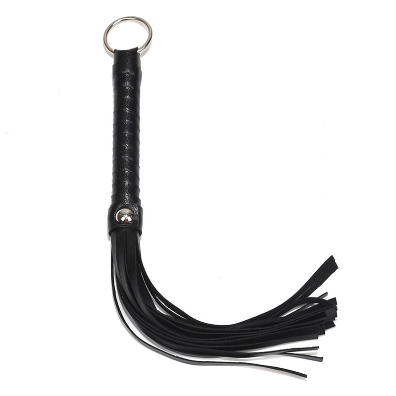Namvo 2pcs Small Black Whip, Riding Crop Tassel Whip, Non-Slip