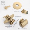 POP SANITARYWARE Shower Faucet Set Brushed Gold Bathroom Rainfall Shower