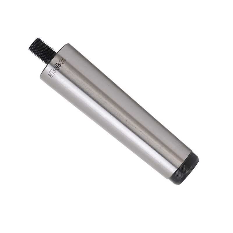 Drill Chuck Arbor MT3 Shank to 3/8in‑24 Threaded Mill Chuck