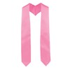 UIALECG Unisex Graduation Stole Blank Graduation Sash Plain Grad Stole,Pink