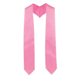 UIALECG Unisex Graduation Stole Blank Graduation Sash Plain Grad Stole,Pink Stole,72 inches