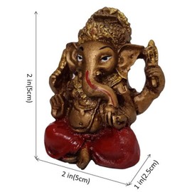 Purpledip Bhai Dooj Rakhi Hamper: Bhai Rakhi Bracelet. Bhabhi Rakhi (Lumba or Latkan), Roli Chawal Tika, Elegant Ganesha Statue For Good Luck & Blessings (rakhi91c)