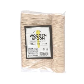 Daikoku Industrial Co., Ltd. Wooden Spoons, 100 Pieces (14 cm)