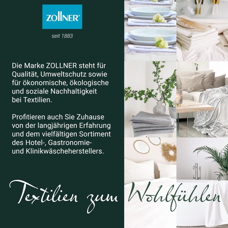 Zollner Set of 10 Flannels, Cotton, 16 x 21 cm,