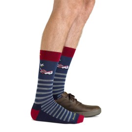 Darn Tough Men's Wild Life Crew Lightweight with Cushion Sock (Style 6096) - Dark Teal, X-Large