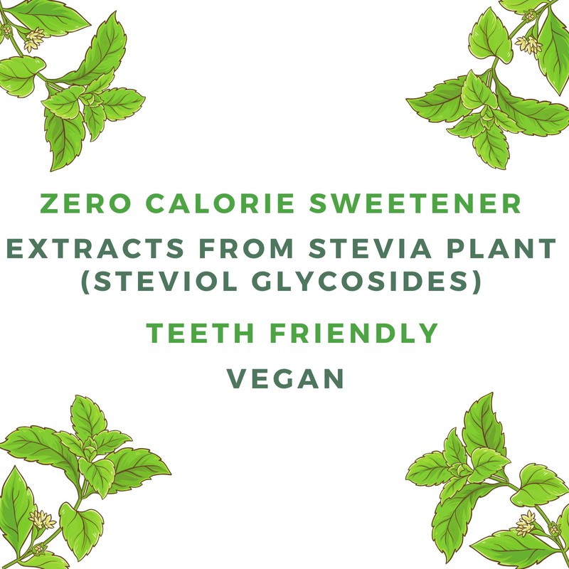 Pure Via Stevia Leaf Zero Calories Sweetener 250g - Natural,