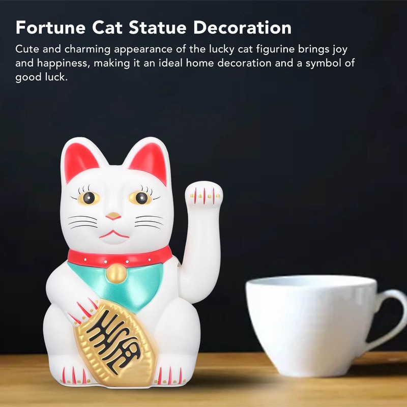 10inch Waving Fortune Lucky Cat Cute Fortune Cat Statue Decoration