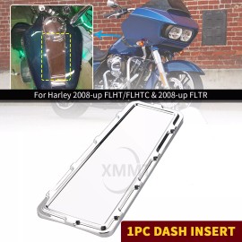 Unbranded Chrome CNC Dash Cover Insert For Harley Road Electra Glide Ultra Classic FLHTCU