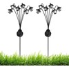 Solar Lights Outdoor - 2 Pieces Solar Pathway Lights Garden