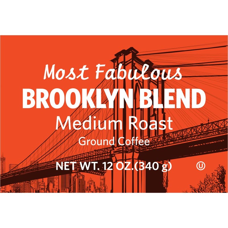 Junior's Most Fabulous Ground Coffee, 12 oz (Brooklyn Blend, 2