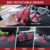 URIZZD 2PCS Leather Car Seat Hooks for Headrest, Vehicle Hanger