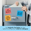 TMS Magnetic Sticky Notes, Neon Coloured Dry Wipe Reusable Labels