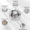 Pack of 4 Round Shackle Padlock 9.5 mm Shackle Thickness,