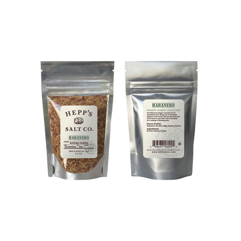 Hepp's Salt Co. Habanero Sea Salt 2.5 OZ Pouch
