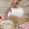 HIC Creamer Pitcher with Handle, Fine White Porcelain, 32-Ounces