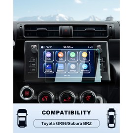BIXUAN Tempered Glass Screen Protector for 2022-2025 Toyota GR86 & 2022-2024 Subura BRZ Accessories Navigation 8 Inch Touch Screen Protection Against Scratches and Fingerprints