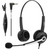 Wantek Phone Headset with Microphone Noise Cancelling, Telephone Headsets 2.5MM