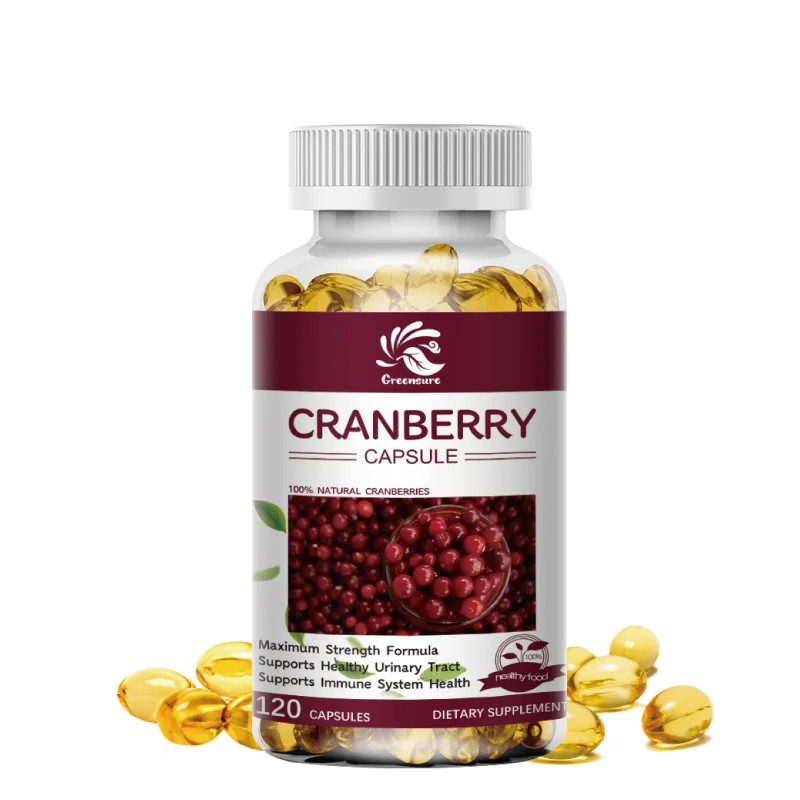 Cranberry Supplement, Concentrated Cranberry Extract Capsules for Women, Supports Urinary