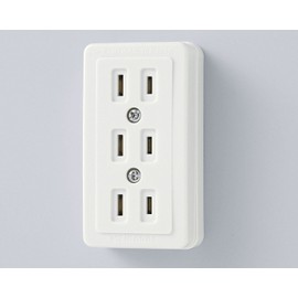 ELPA A-52H Square Triple Outlet Outlet Wiring DIY 125V 15A 3 Gang