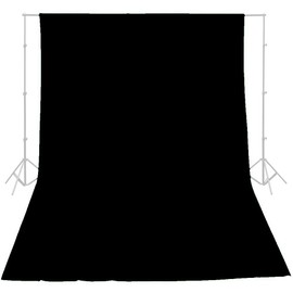 ePhotoInc Photograpy Photo Studio Video Background Backdrop 10 x 12 Ft Black Muslin Backdrop 1012B
