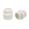 sourcing map PVC Pipe Fitting Hex Nipple G1-1/4 X G1-1/4