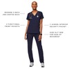 FIGS Casma Three-Pocket Scrub Top for Women – Navy Blue,