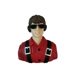 FLFRC 1/6 Pilot Figure Piper Cub Hand Painted for RC Airplanes Model Plane Aircraft Warbird Sport Jet Car Boat Drone Toy Driver