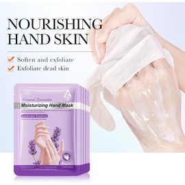Hand Masks Moisturizing Gloves, Hydrating Hand Mask Moisturizer Gloves Care for Dry Cracked Hands, Smooth Long Lasting Soft Firming Hand Mask Gift Set for Men Women