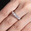 Moissanite Eternity Rings Wedding Band 0.6/1cttw D Color VVS1 Clarity